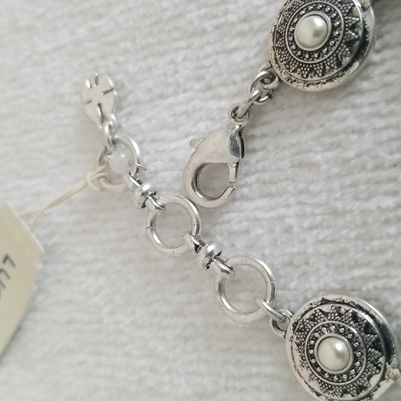 New Lucky Brand Pearl Link Bracelet - Picture 2 of 7
